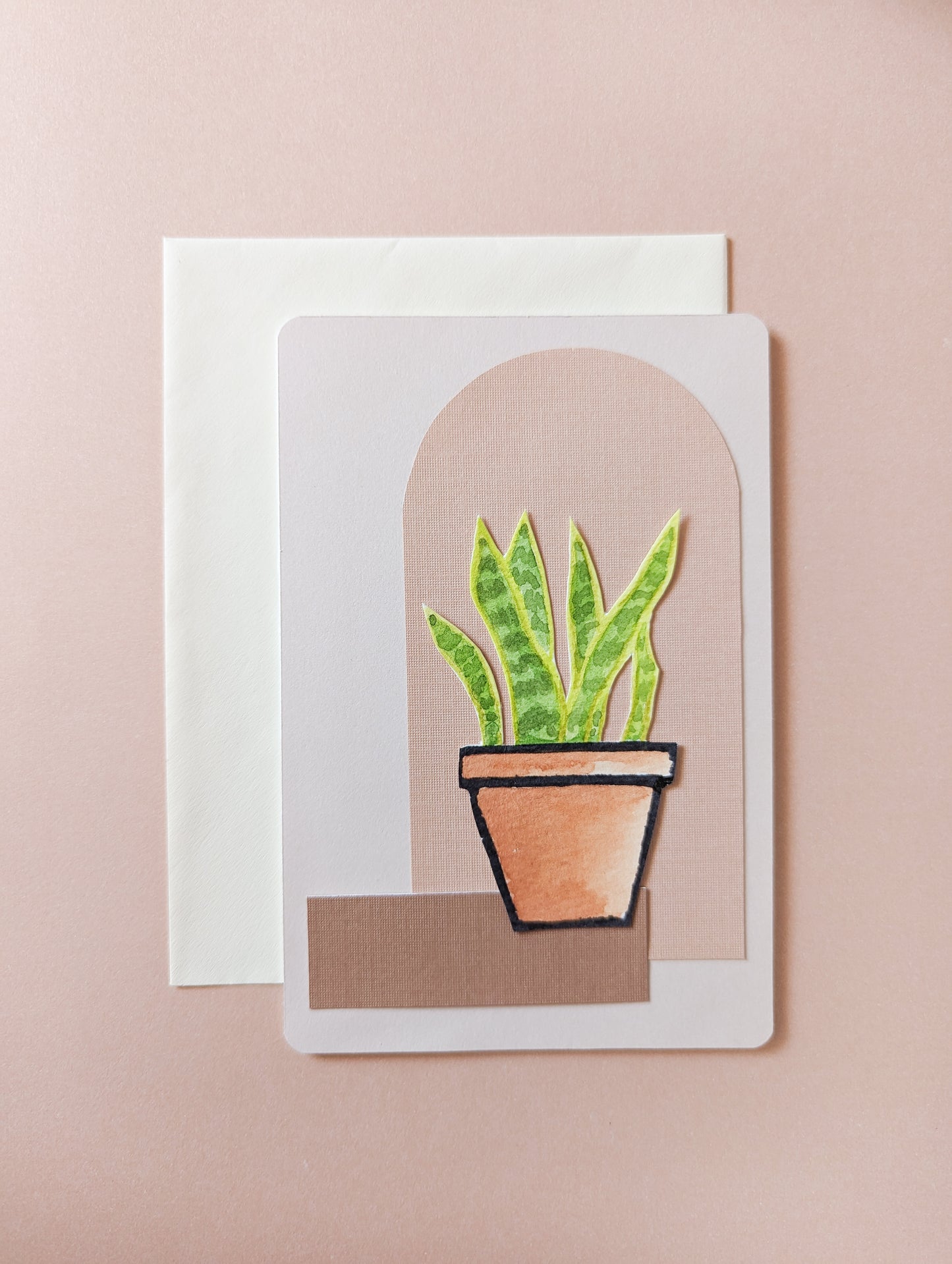 Snake Plant Handmade Card
