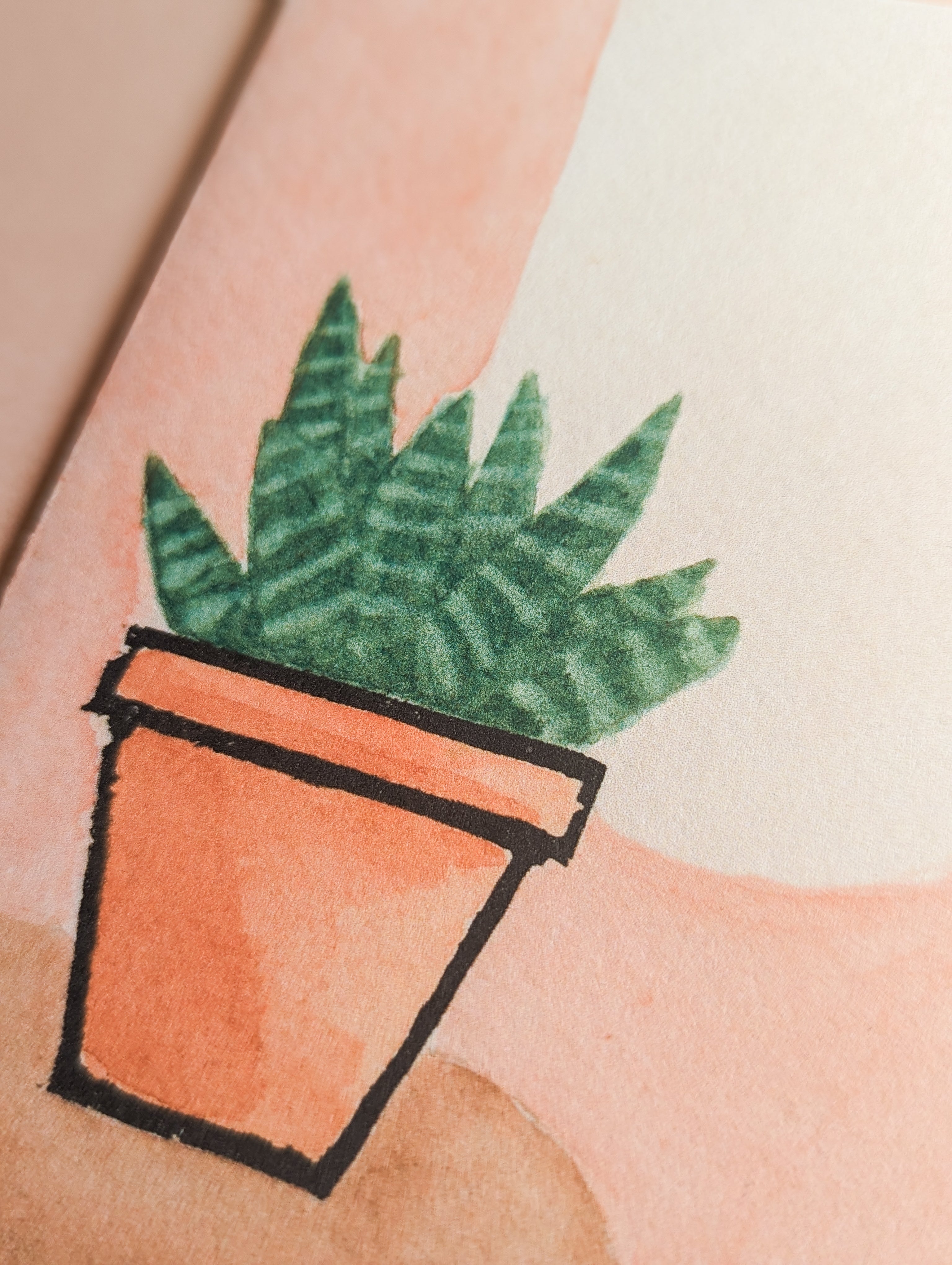 Zebra Plant Print Card