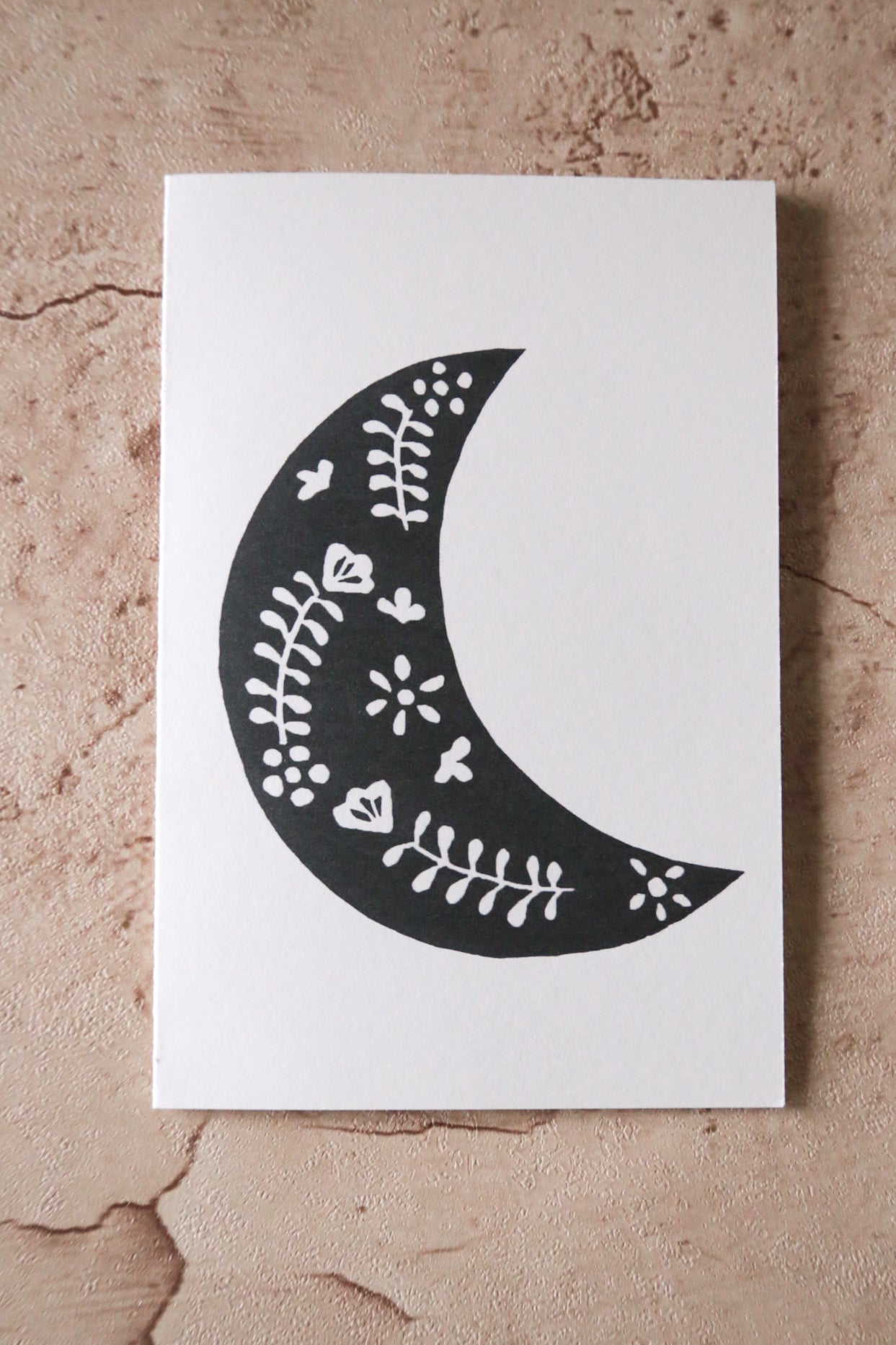 Moon Print Card