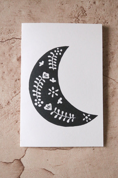 Moon Print Card