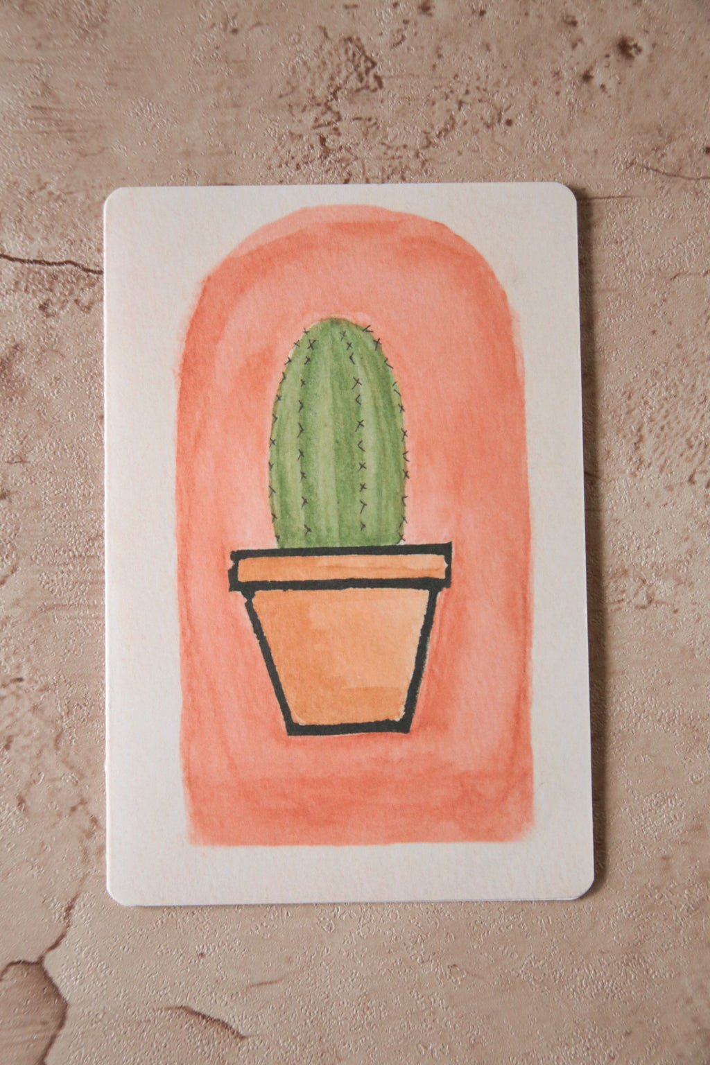 Cactus Print Card