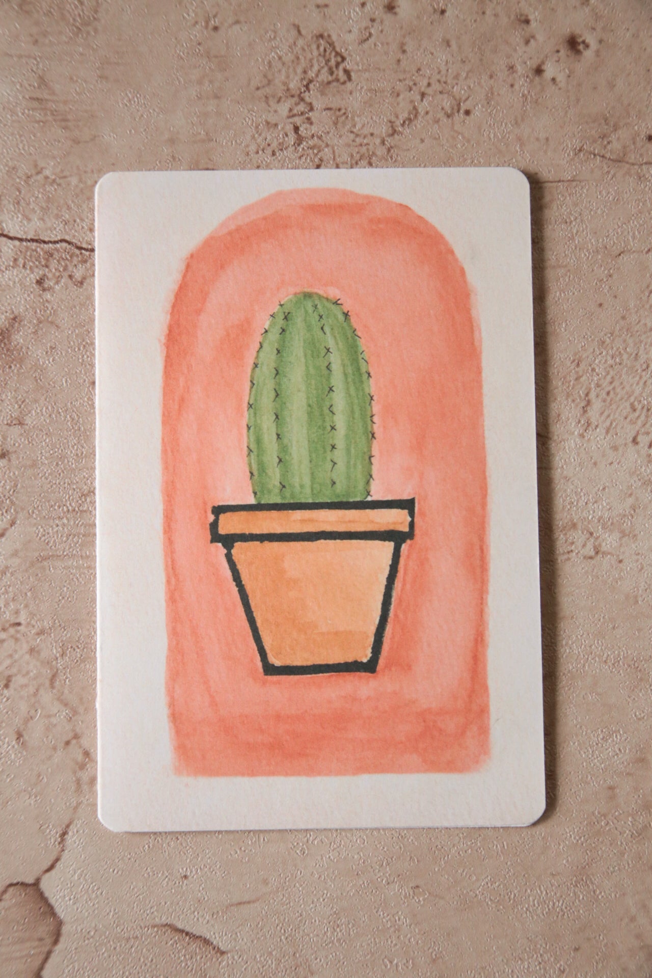 Cactus Print Card