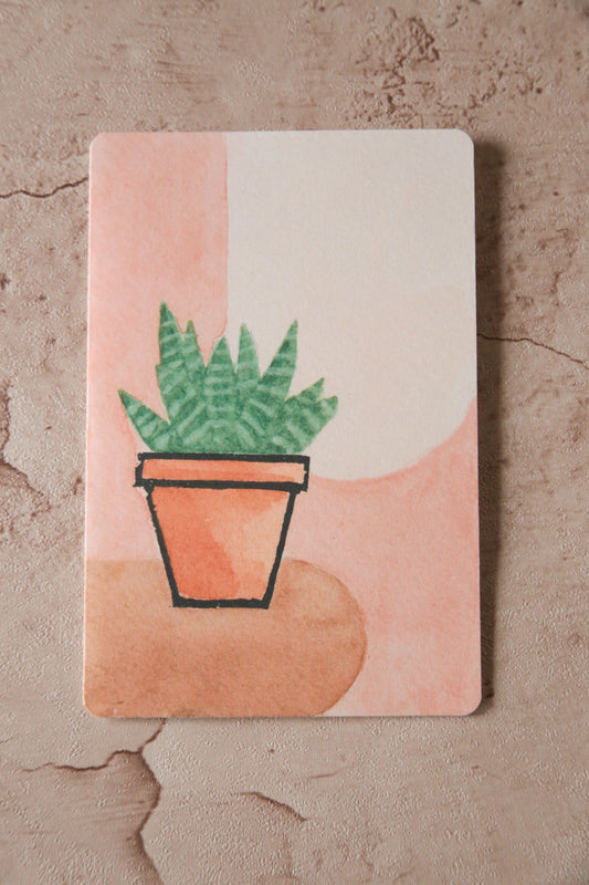 Zebra Plant Print Card