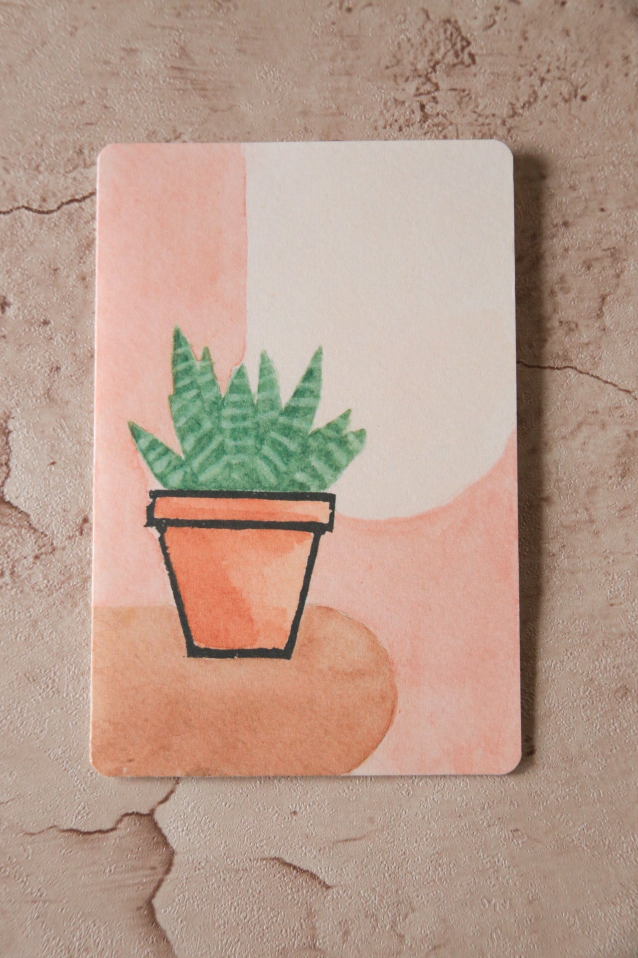 Zebra Plant Print Card