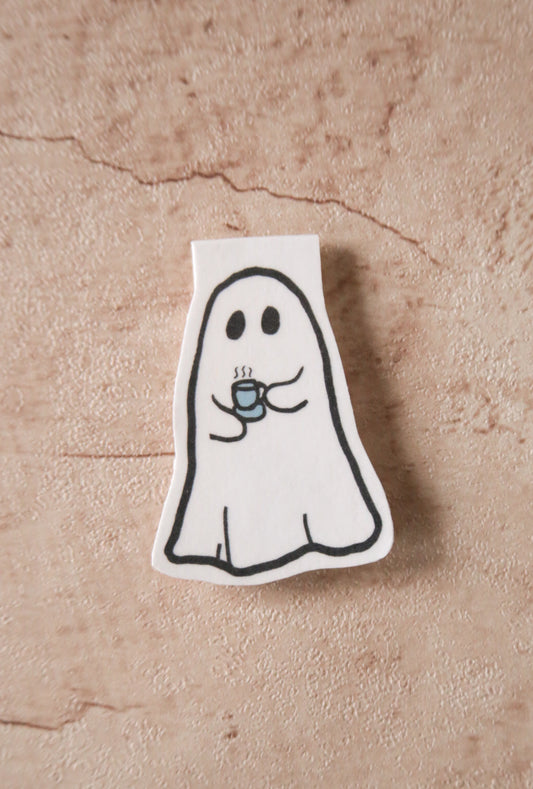 Cozy Ghost Magnetic Bookmark