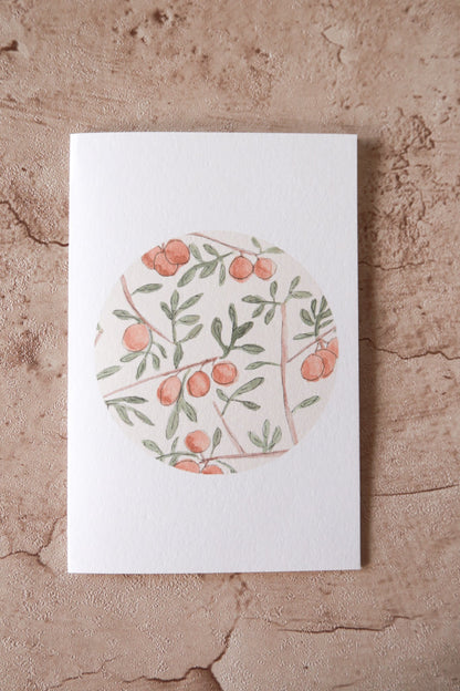 Orange Watercolor Card