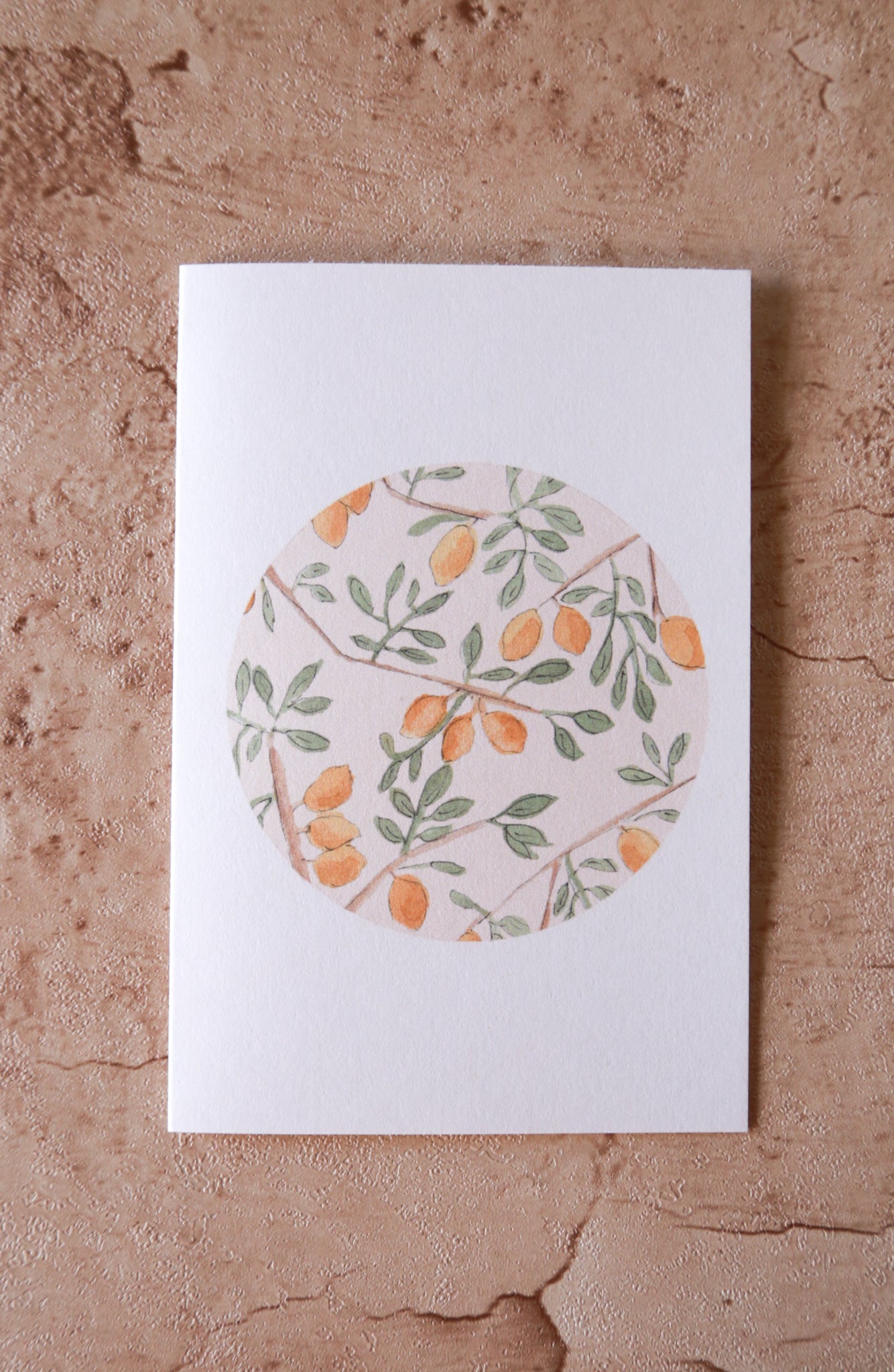 Lemon Watercolor Card