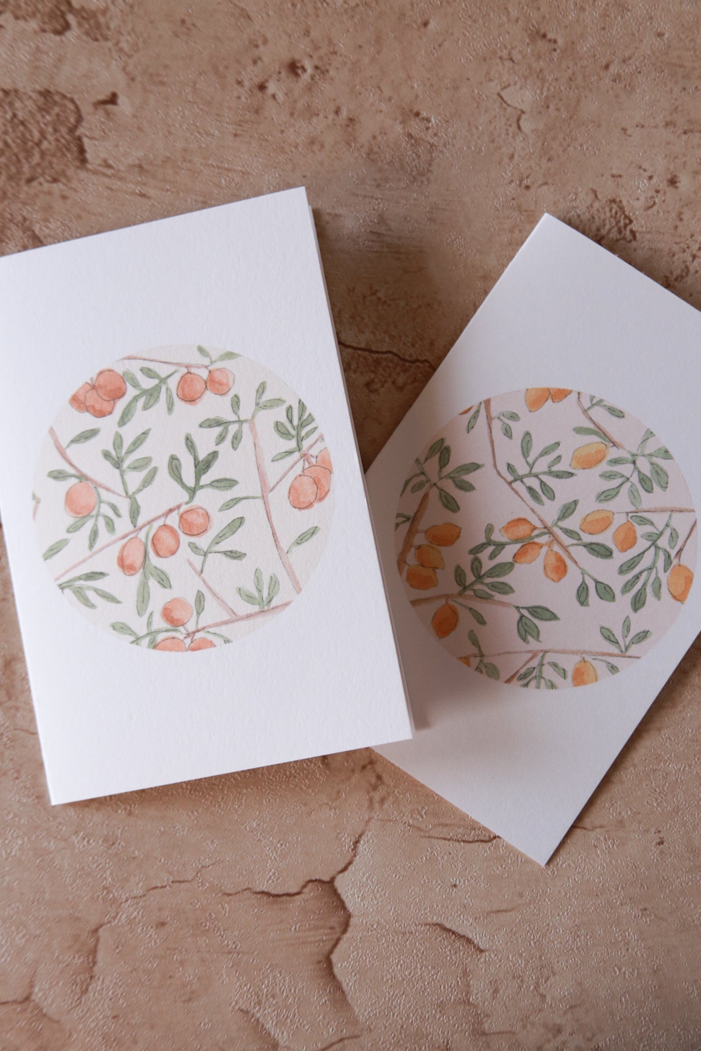 Orange Watercolor Card