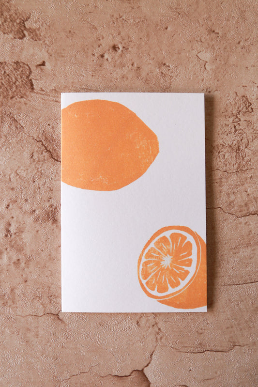 Lemon Print Card