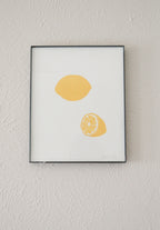 Lemon Linocut Print
