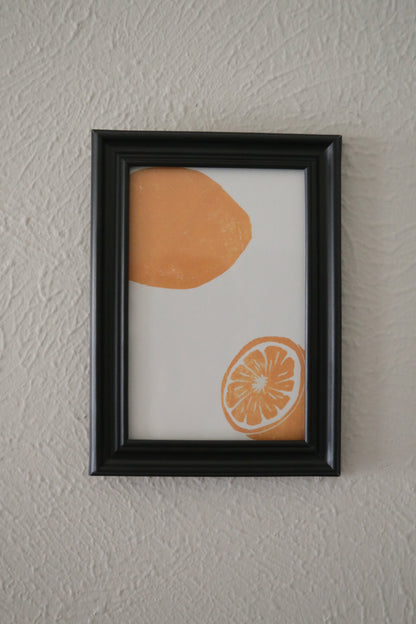 Lemon Print Card