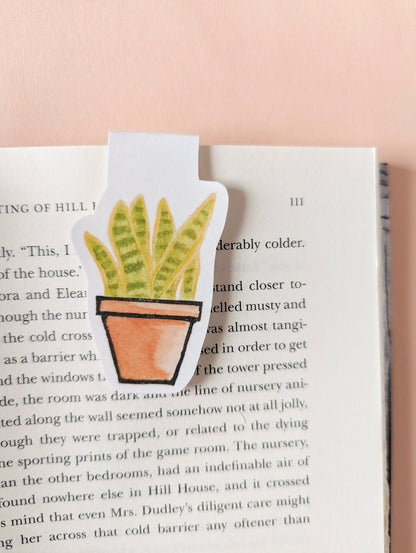 Snake Plant Magnetic Bookmark