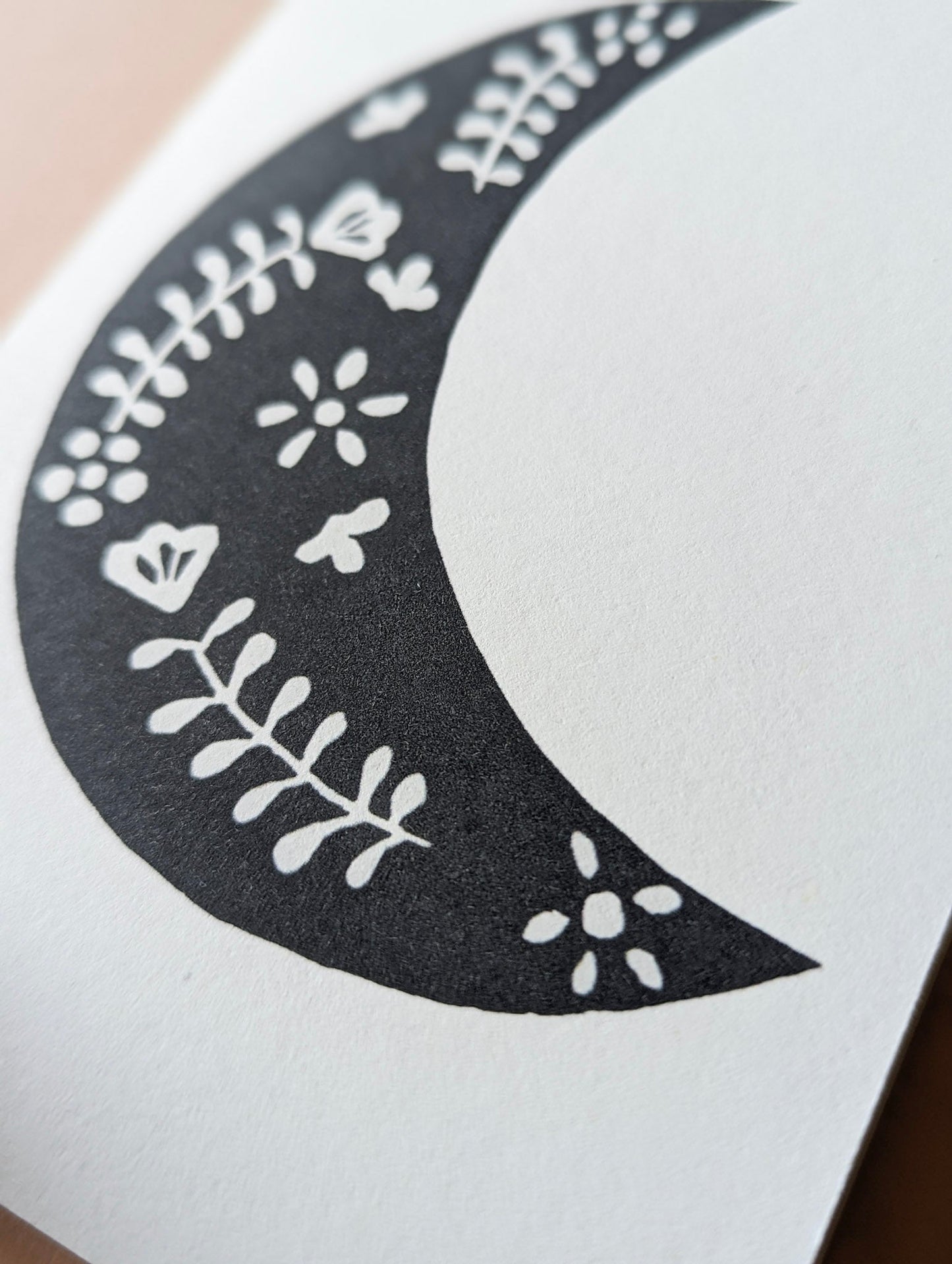 Moon Print Card