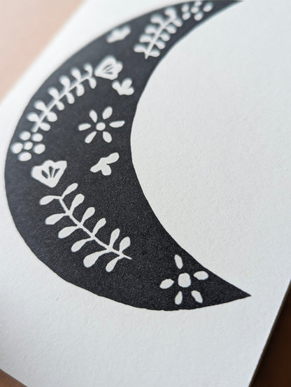 Moon Print Card