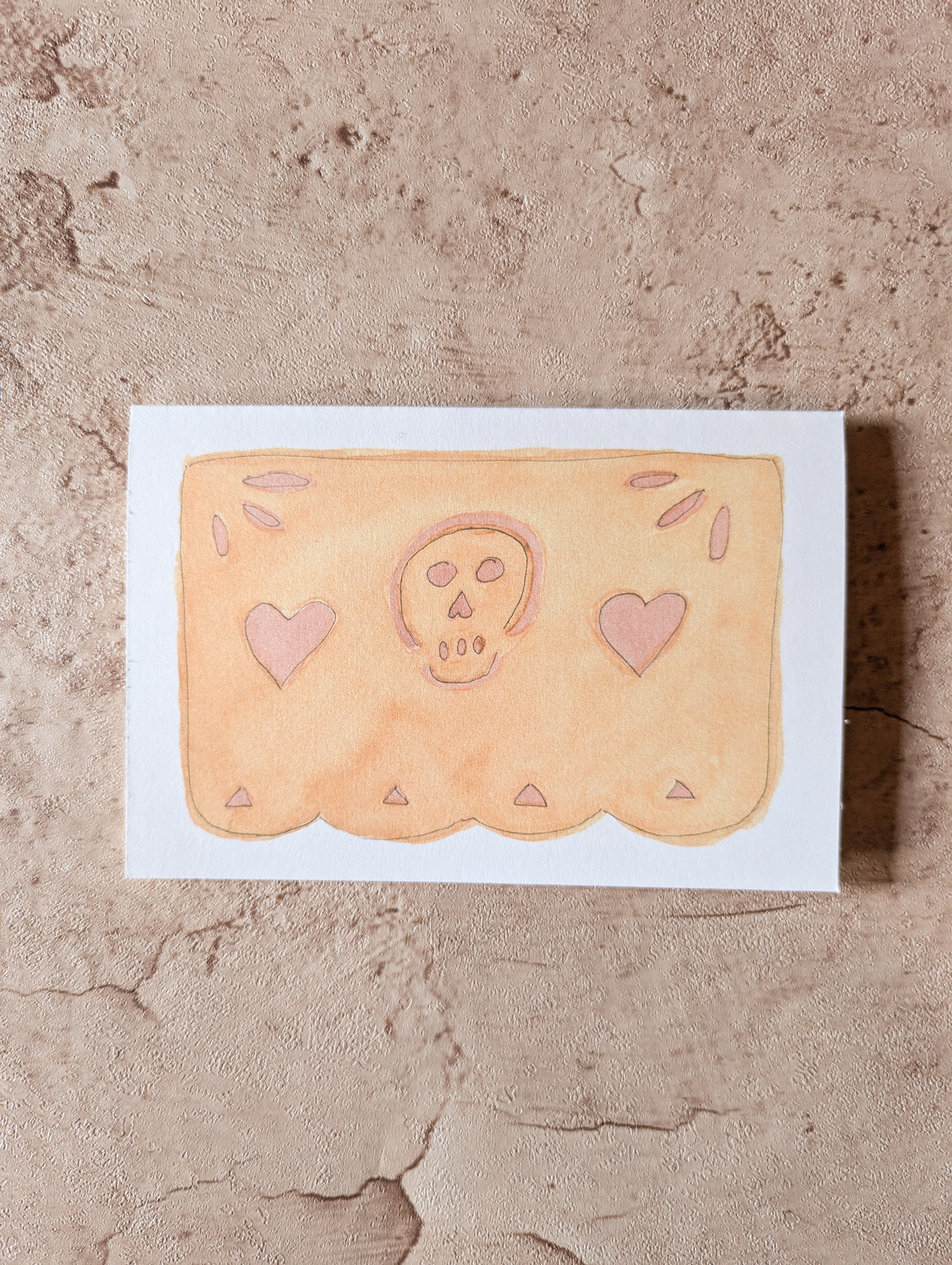 Yellow Papel Card
