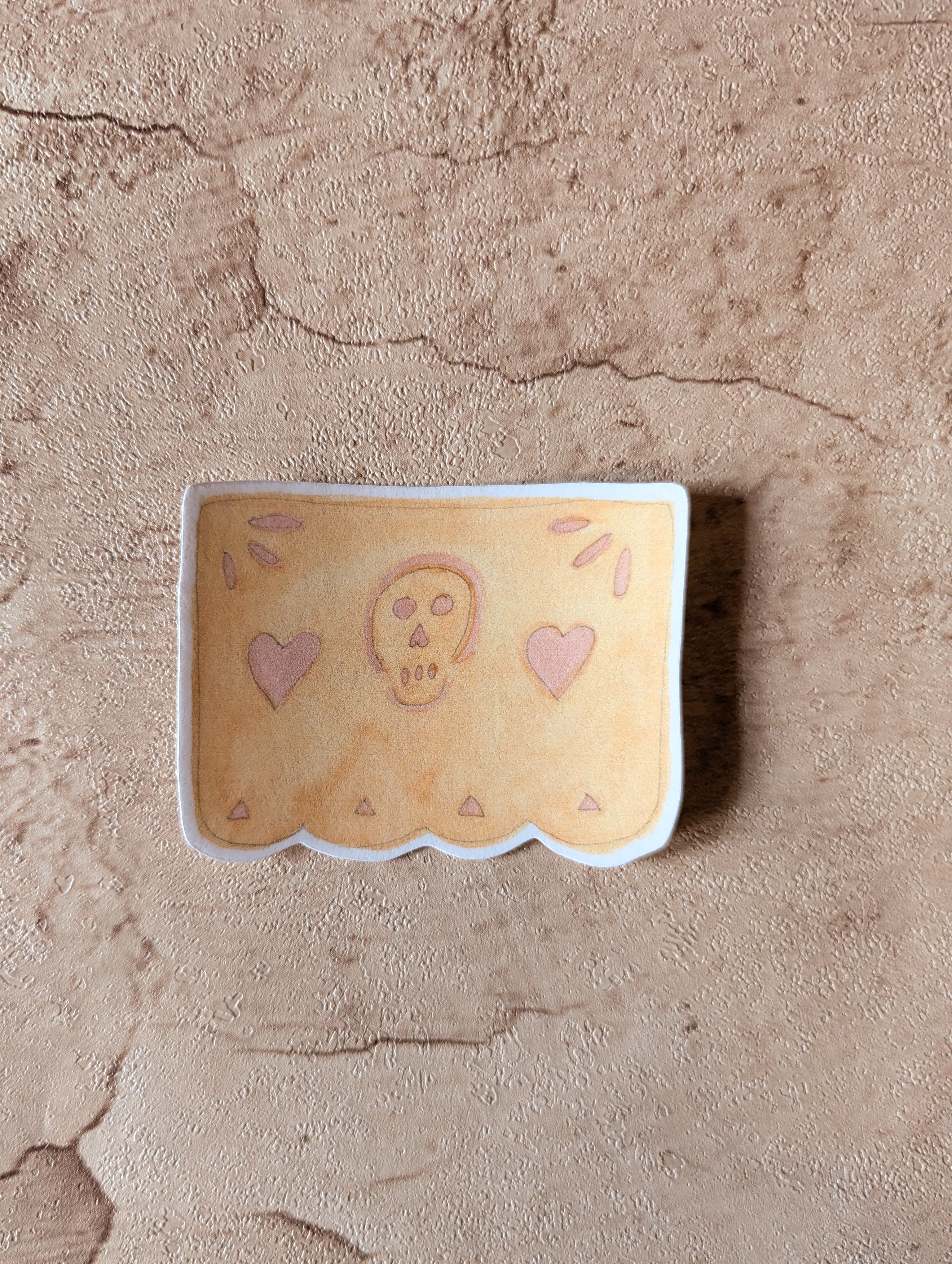Yellow Papel Sticker