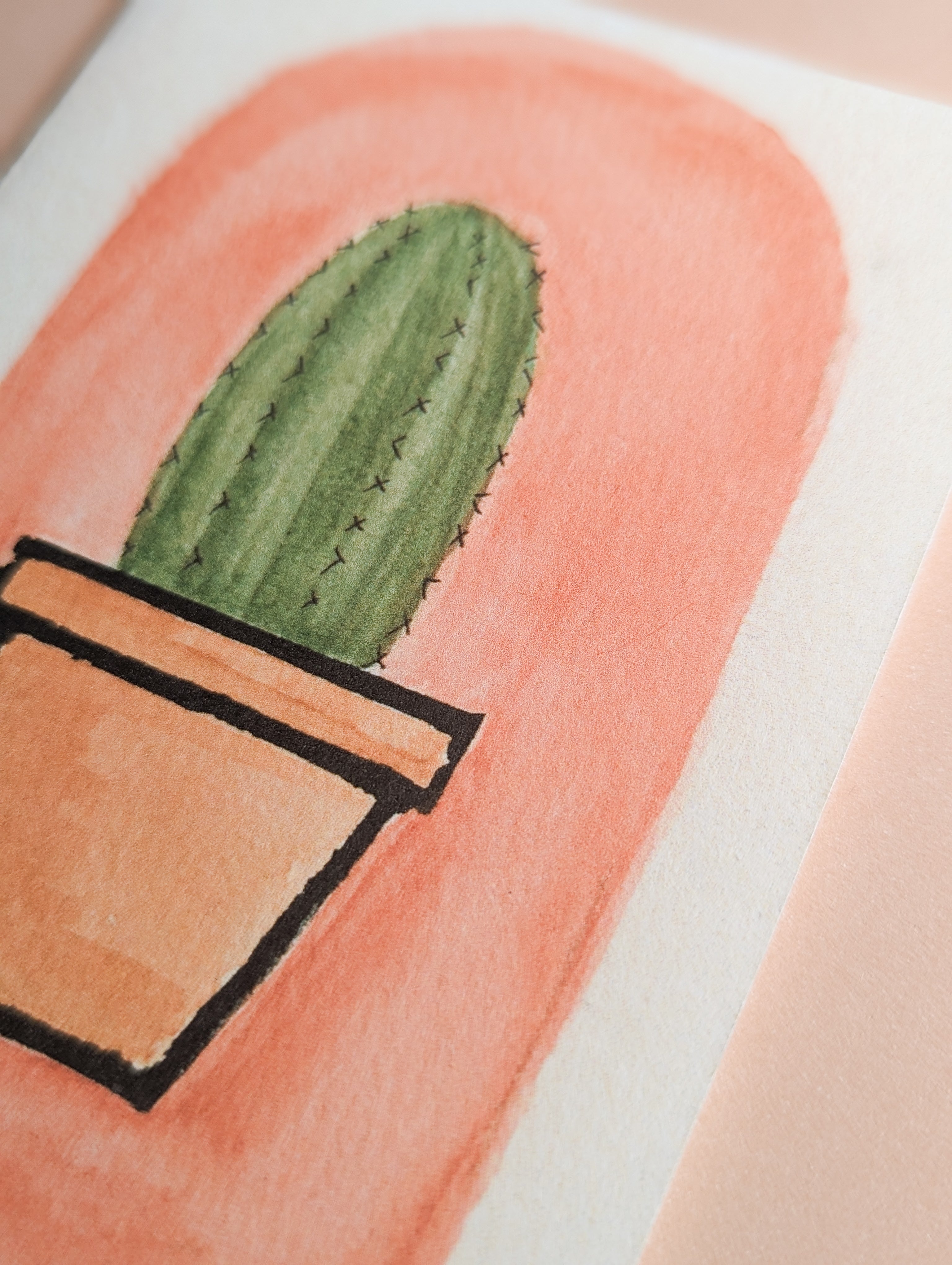 Cactus Print Card